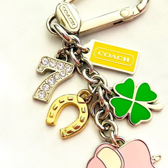NWOT Coach Charm Keychain/ Bag Charm - Picture 8 of 11